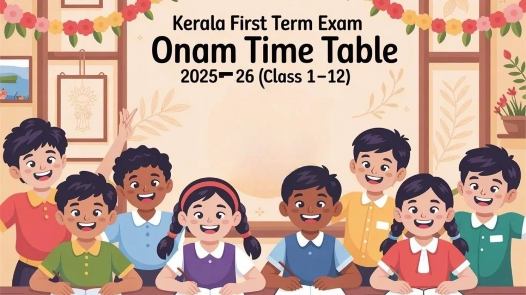 Dates have been announced for the Onam examinations in the kerala state's schools, starting from August 13.